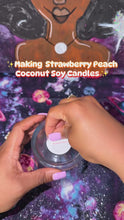 Load and play video in Gallery viewer, Strawberry Peach Soy Candle🍓 🍑
