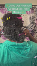 Load and play video in Gallery viewer, Avocado Coconut Milk Hair Masque
